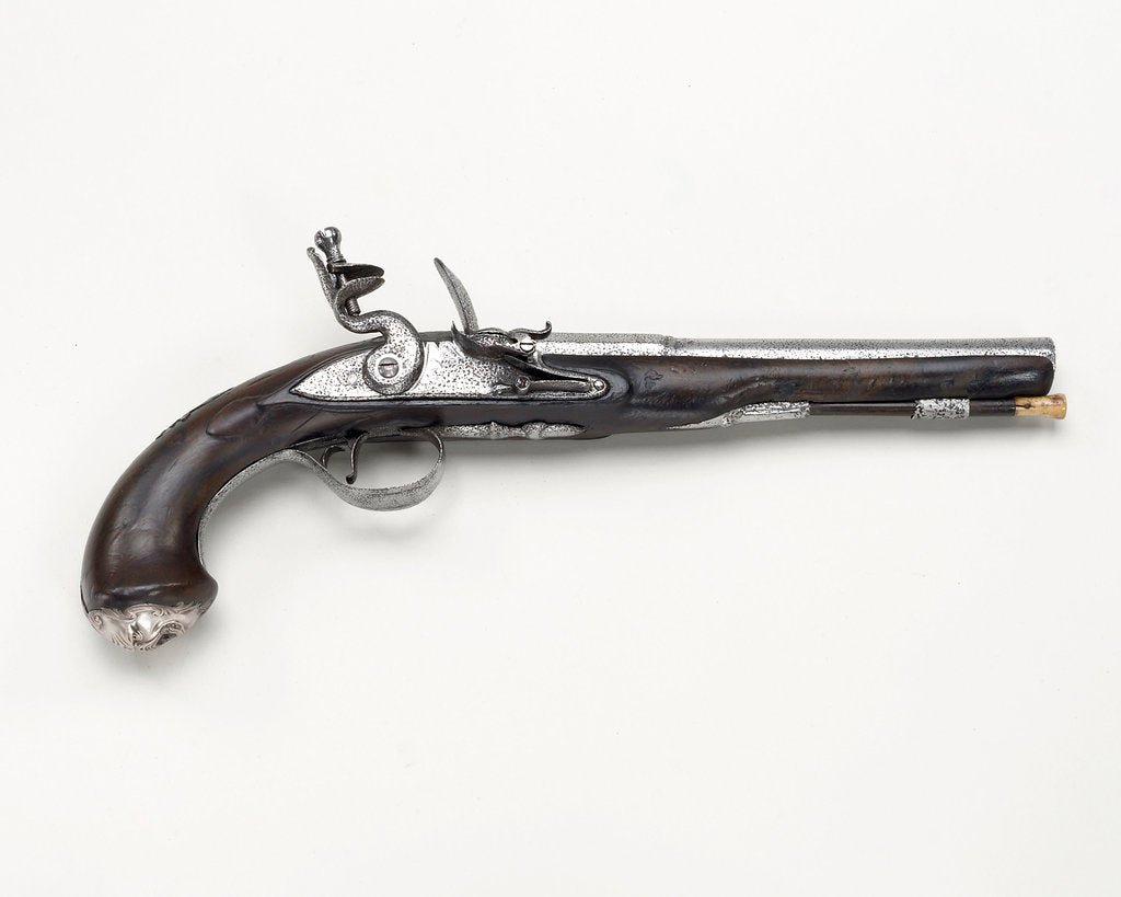 Detail of Flintlock pistol by unknown