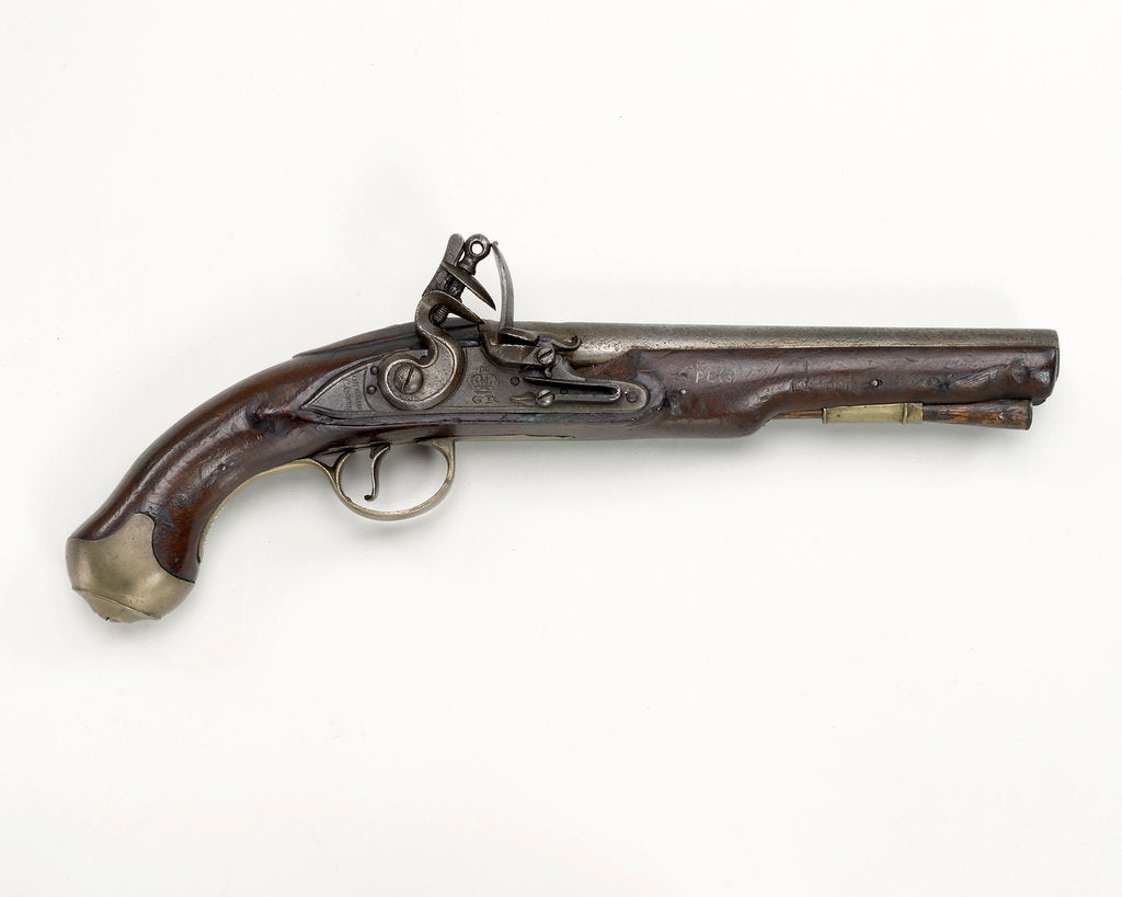 Detail of Flintlock pistol by Dublin Castle