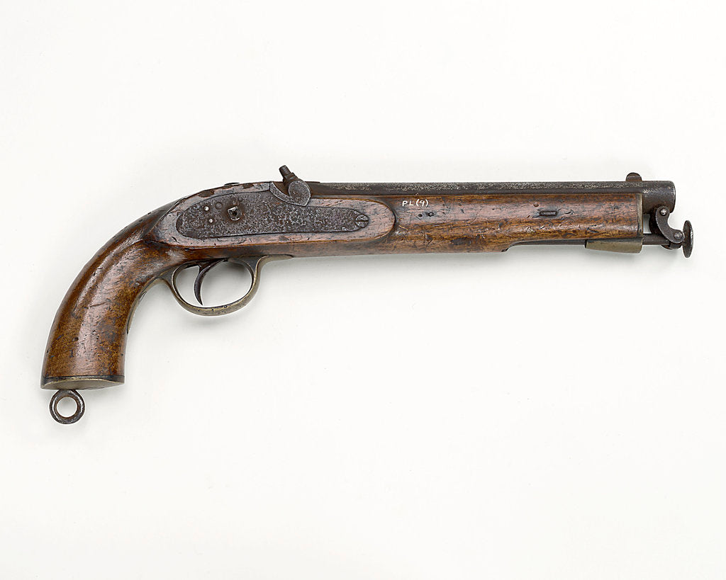 Detail of Percussion pistol, 1856 pattern by unknown