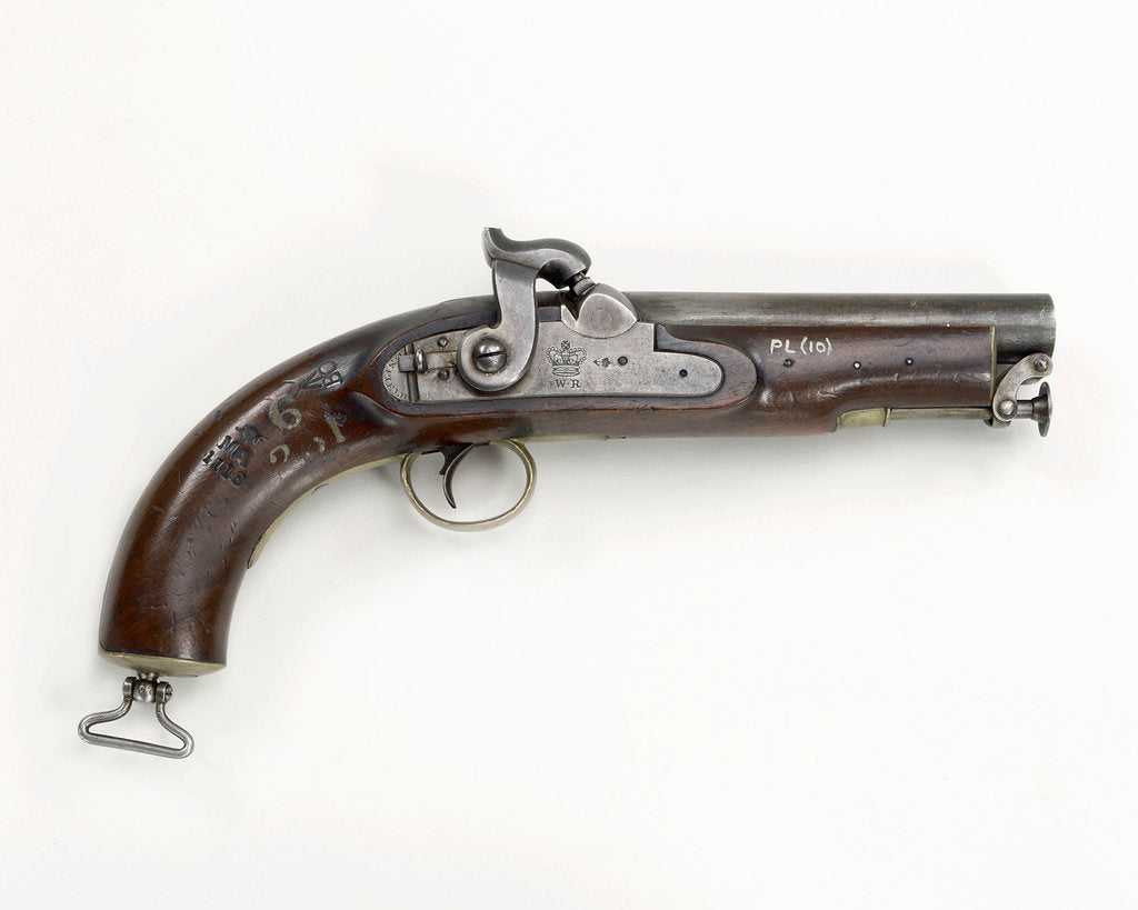 Detail of Percussion pistol by Royal Small Arms Factory