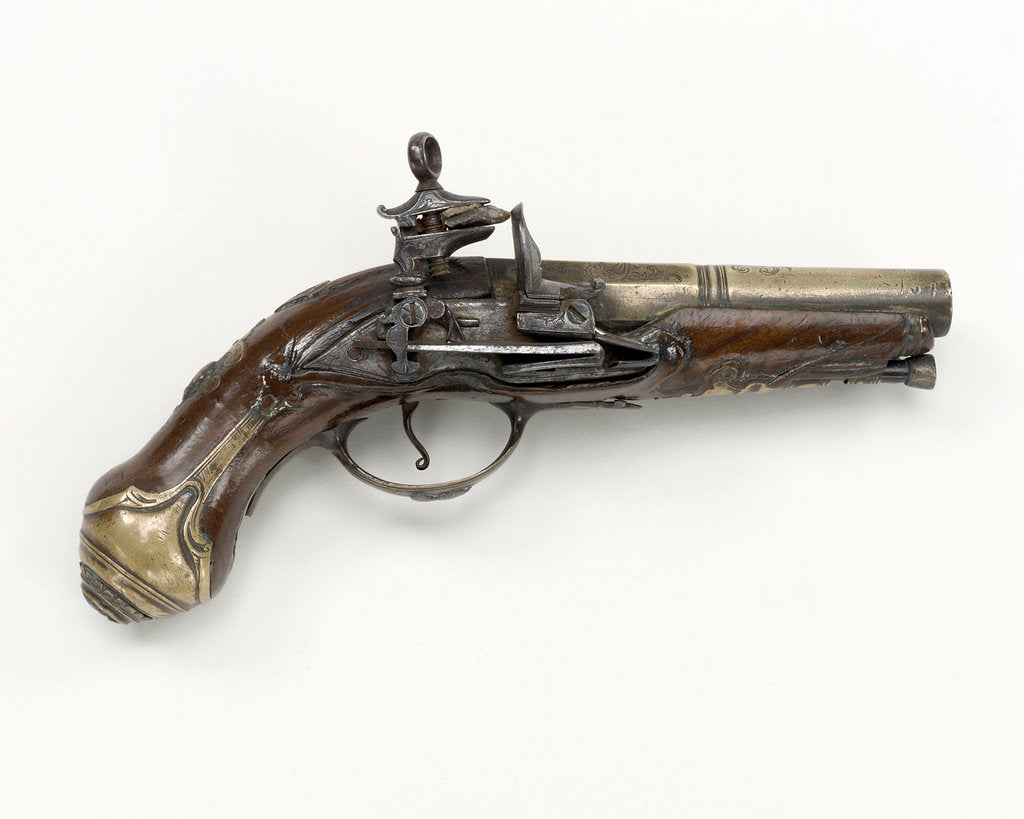 Detail of Spanish miquelet pistol by unknown