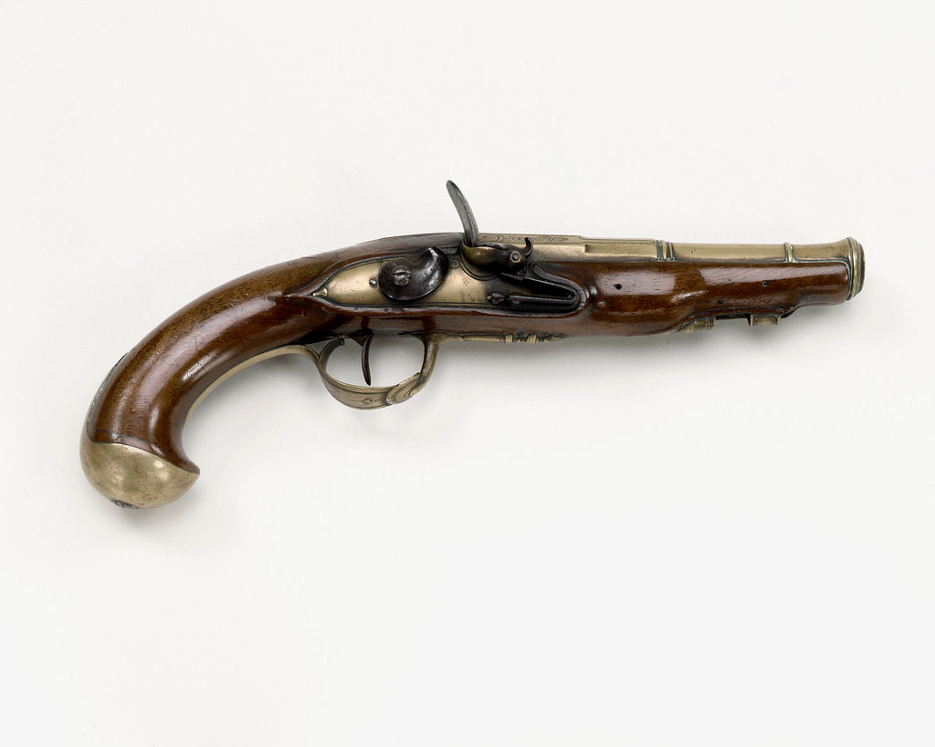 Detail of Flintlock pistol by unknown
