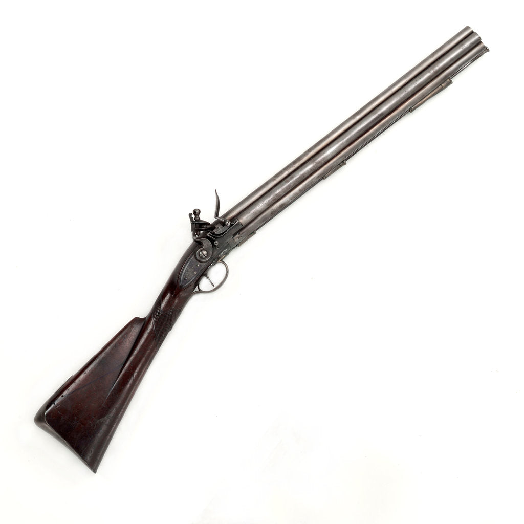 Detail of Seven barrelled volley gun by H. Nock