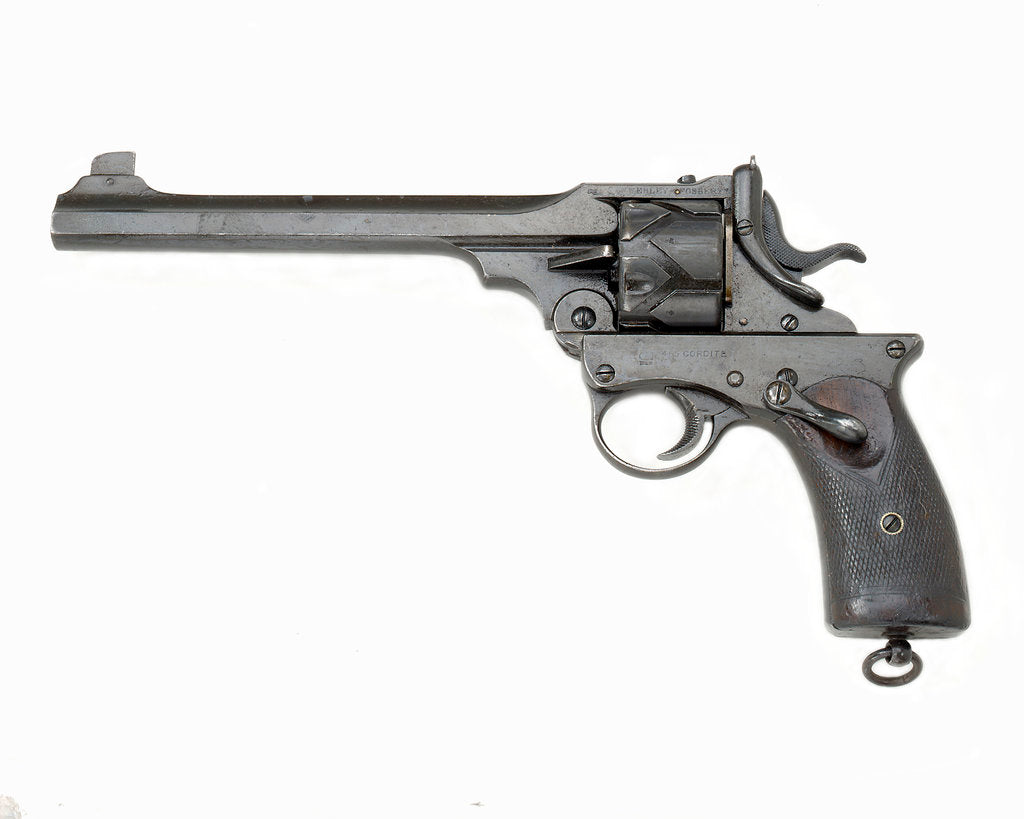 Detail of Webley Fosbery revolver by P. Webley & Sons