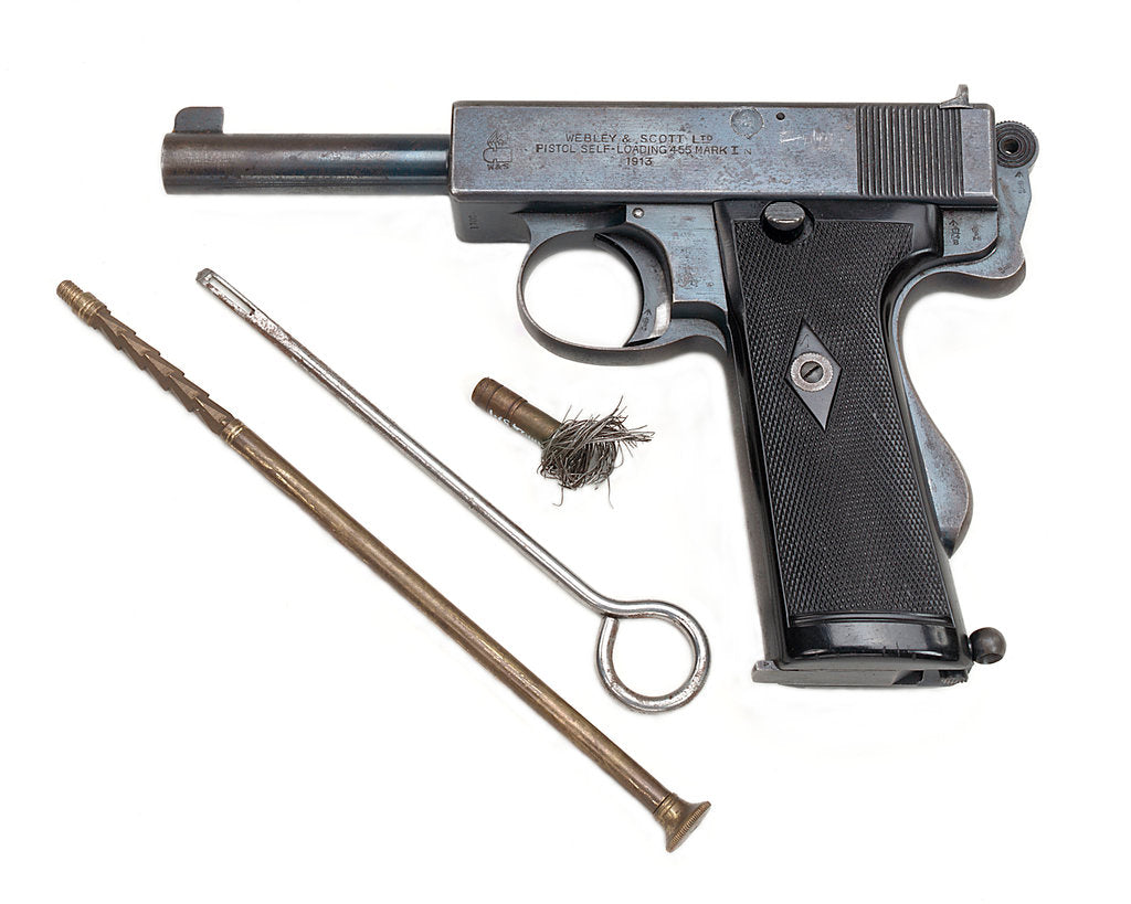 Detail of Webley & Scott Mark I Automatic by Webley & Scott Revolver & Arms Co. Ltd.