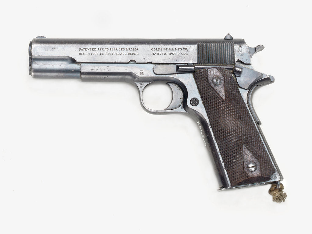 Detail of Pistol by Colt Patent Fire Arms Manufacturing Co.