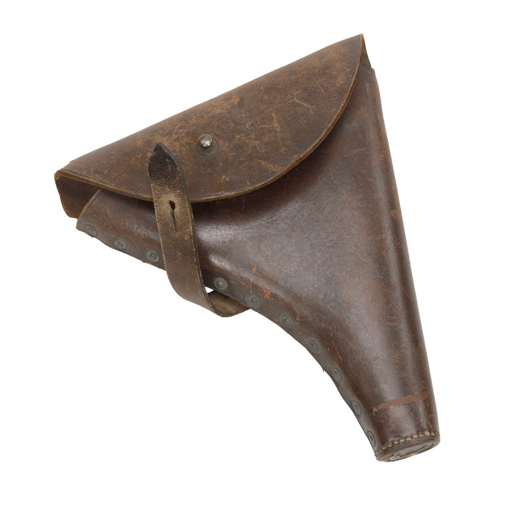 Detail of Naval issue holster made of leather by Rickmansworth Rickmansworth & Galley