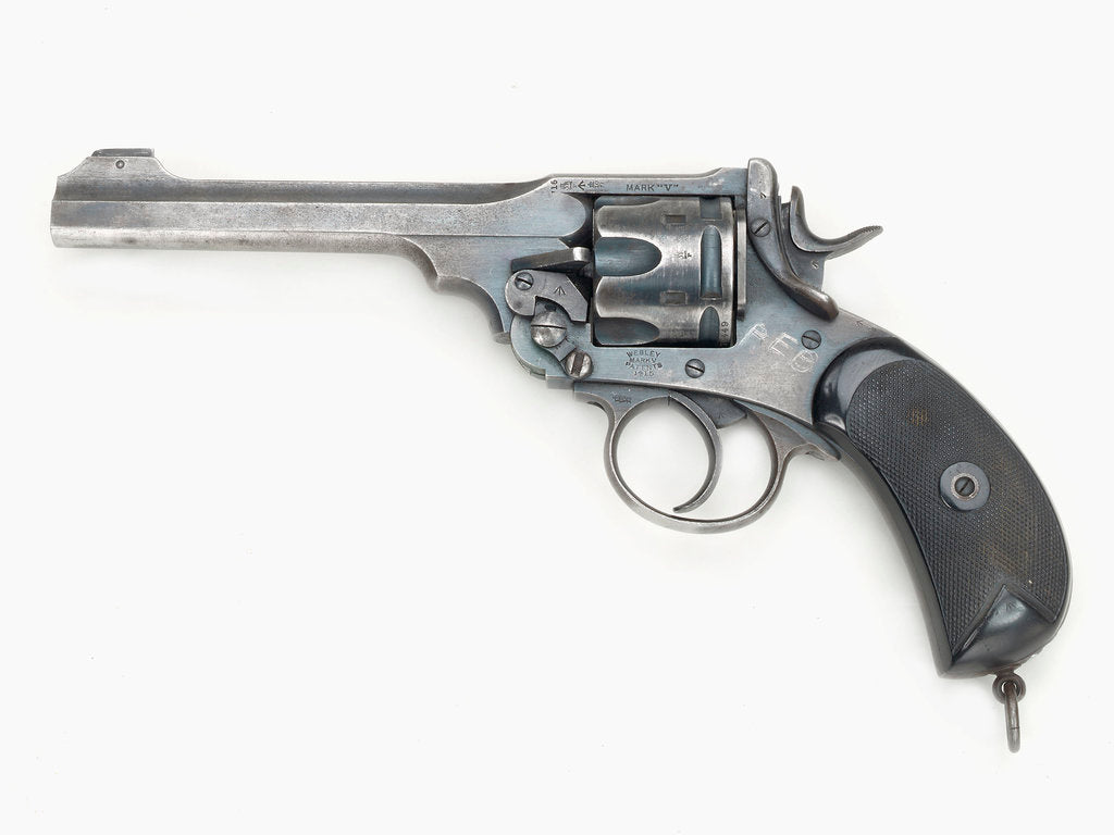 Detail of Webley Mark V revolver by Webley & Scott Revolver & Small Arms Co.