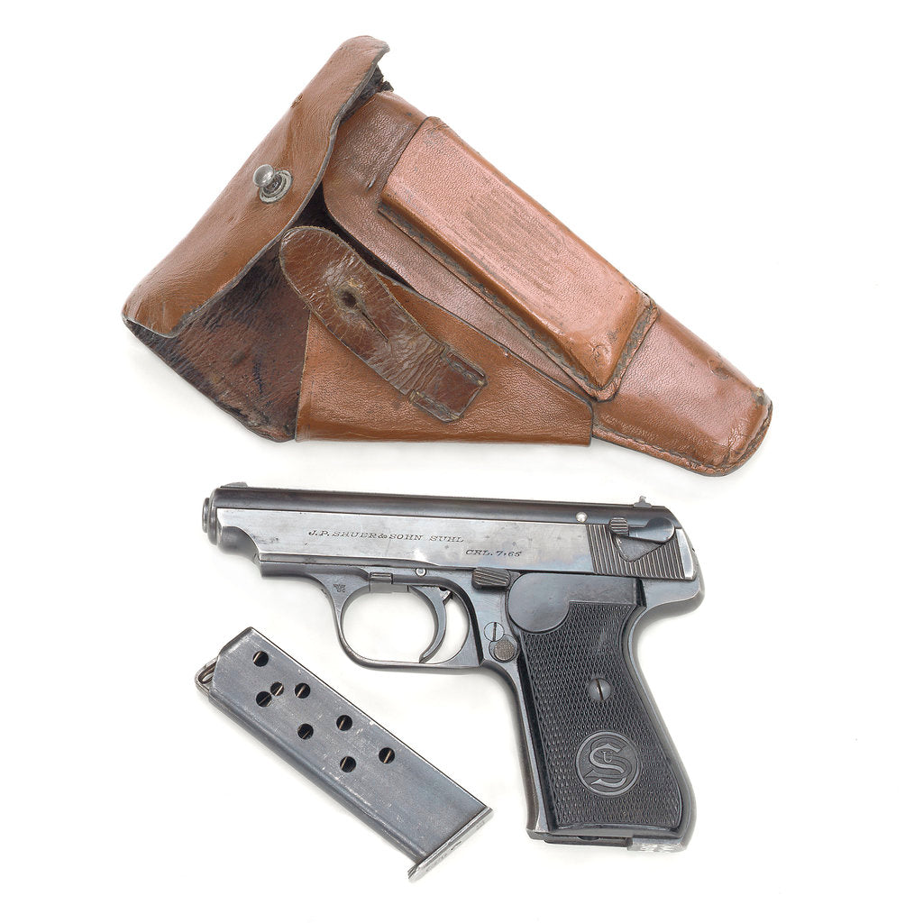 Detail of Sauer Model 38H pistol by J.P. Sauer & Sohn