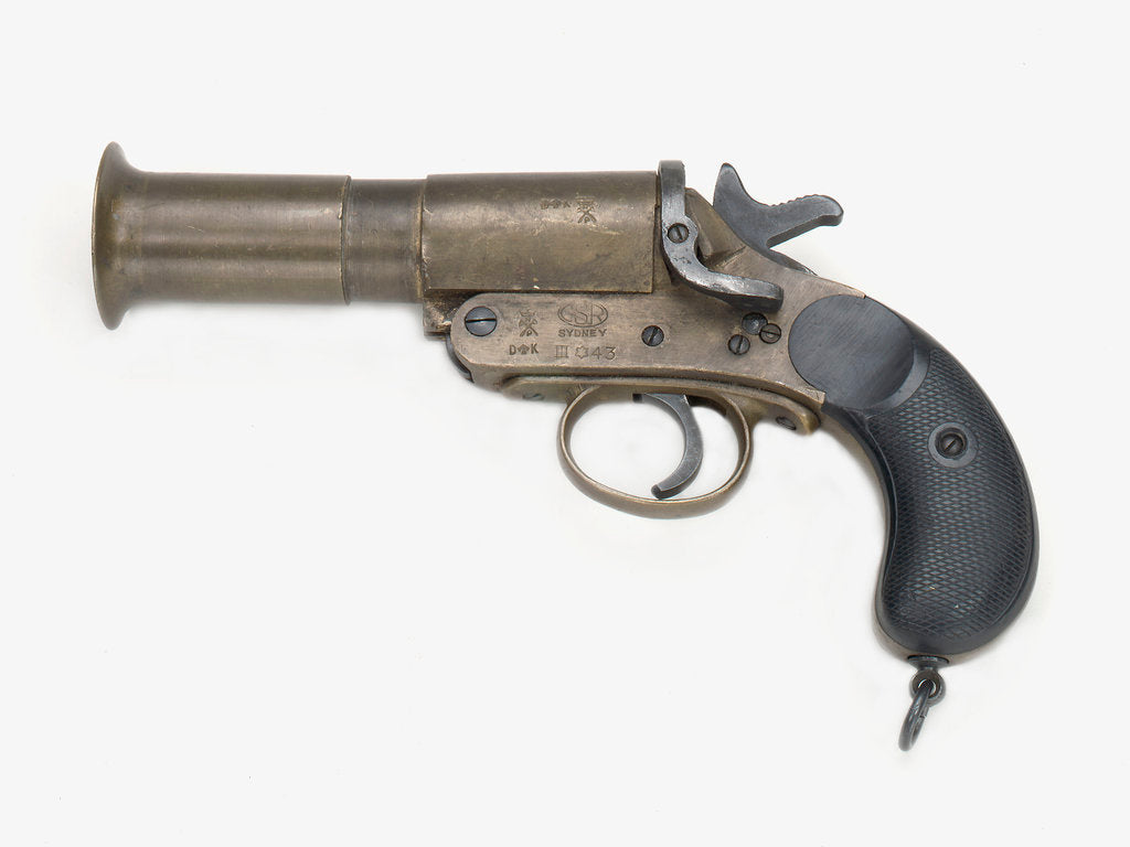 Detail of Signal pistol by Colonial Sugar Refinery Co.
