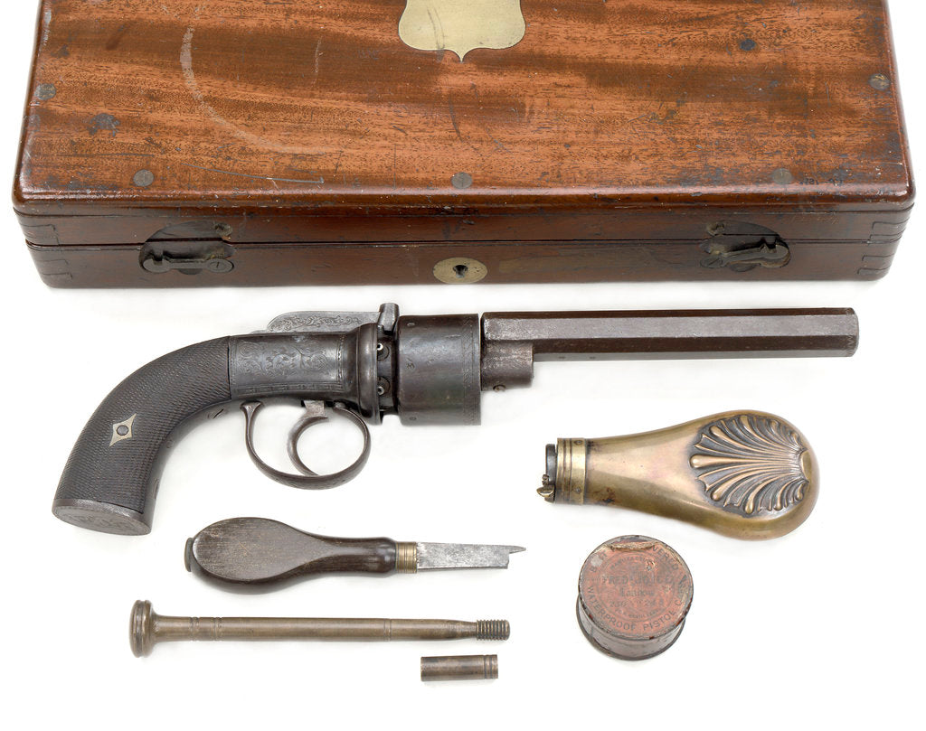 Detail of Transitional revolver by Lacey & Co.