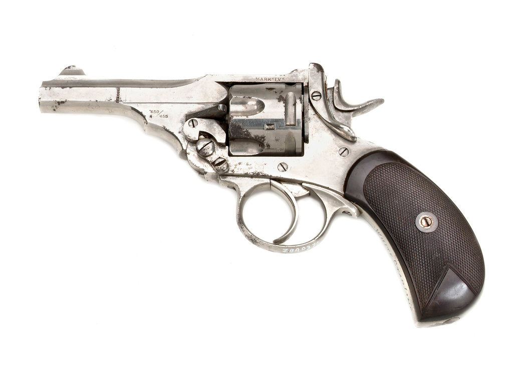 Detail of Webley Mark IV revolver by Webley