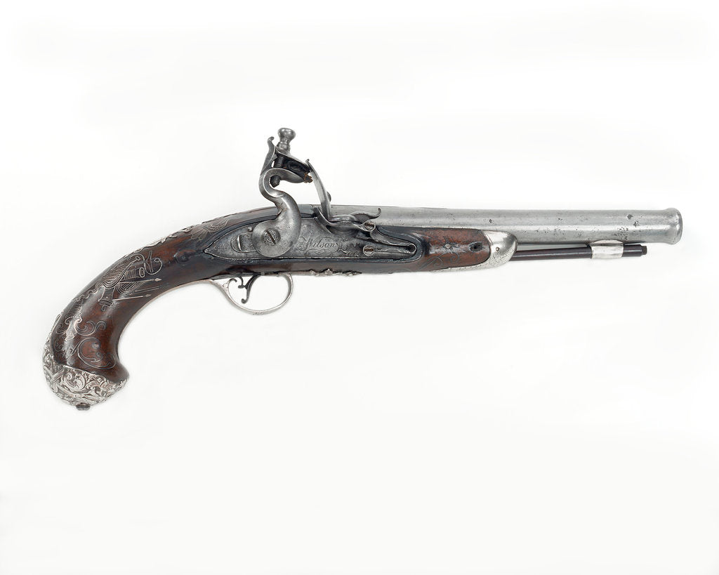 Detail of Pistol which belonged to Captain Peter Reed (circa 1759) by R. Wilson