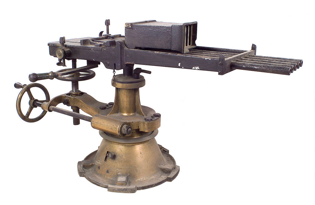Detail of Maxim Nordenfelt 5-Barrel Mark II by unknown