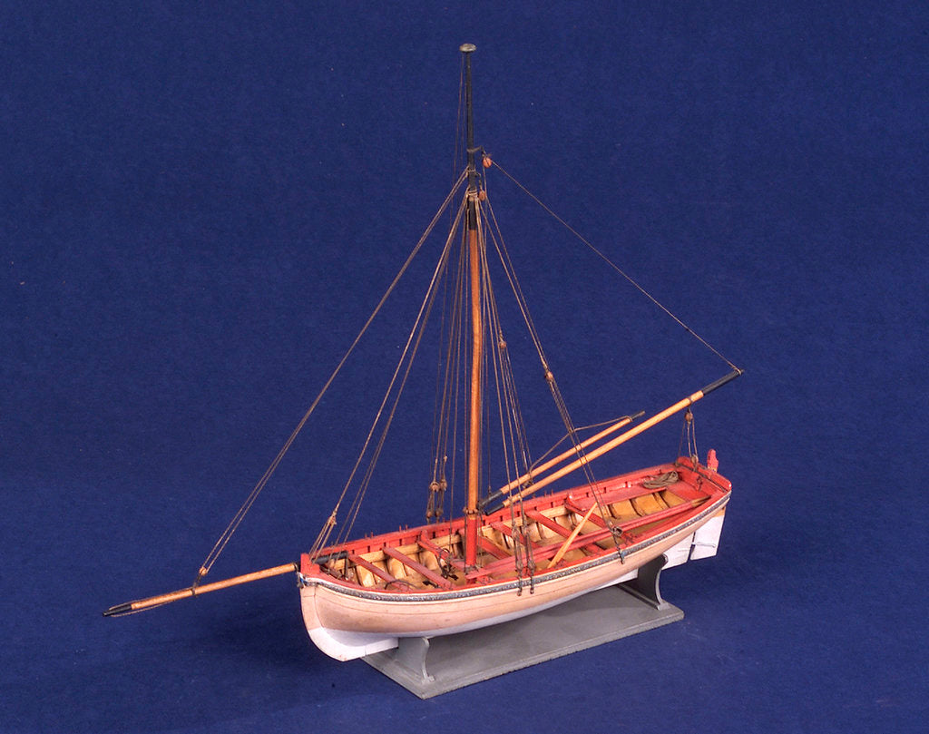 Detail of Ship's longboat; 'Medway', port by unknown
