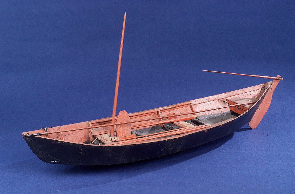 Detail of Full hull model, Bridgwater flatner, port by Charles Holt