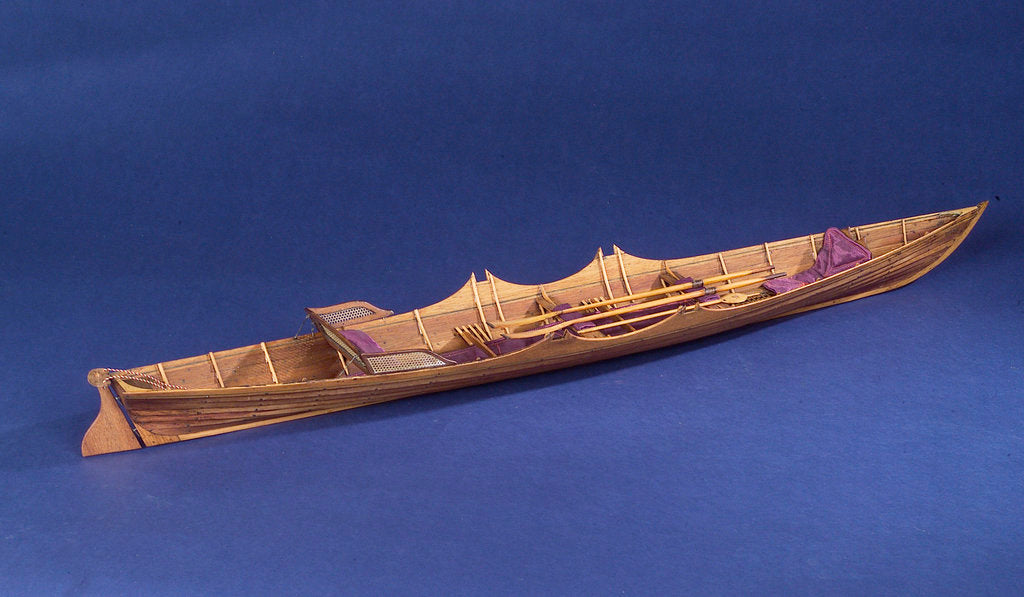 Detail of 'Irene', starboard stern quarter by Henry E. Finn