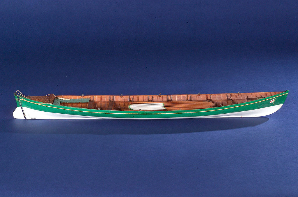 Detail of Full hull model of a gallery (circa 1880) by unknown