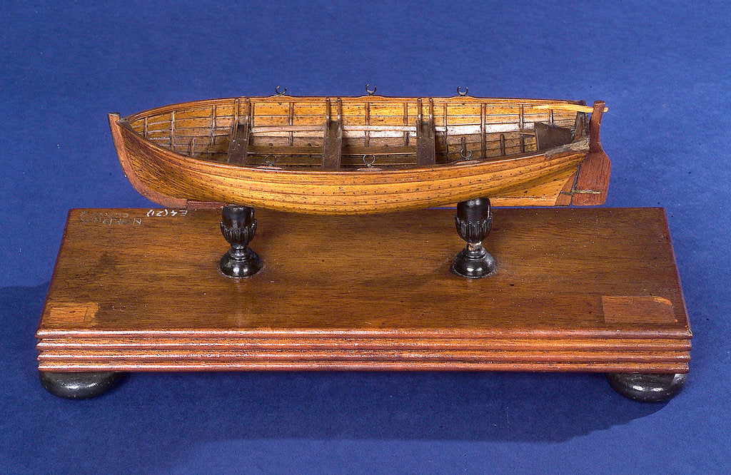 Detail of Dinghy, port broadside by unknown