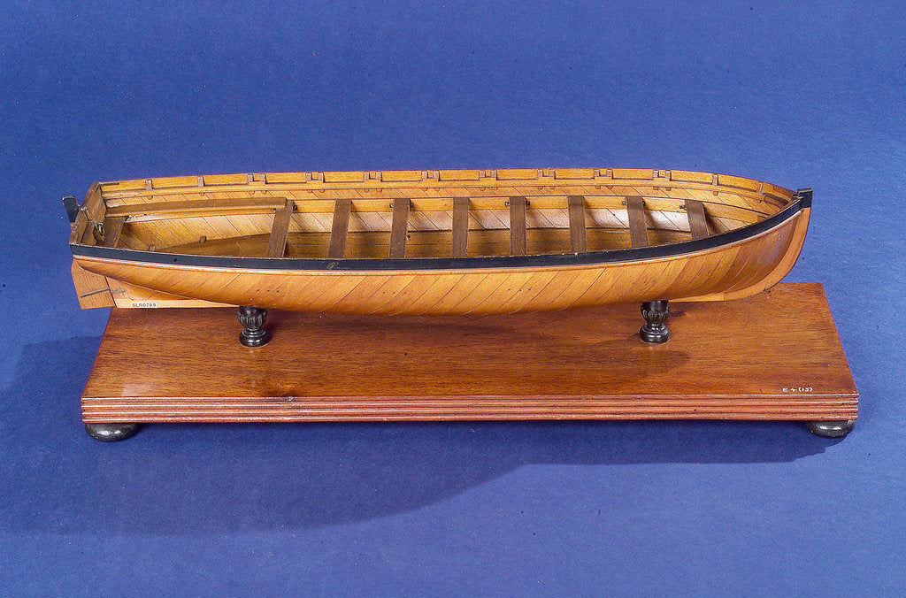 Detail of Pinnace, starboard broadside by unknown