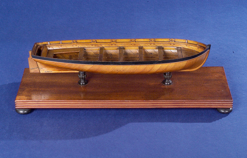 Detail of Jolly boat, starboard broadside by unknown