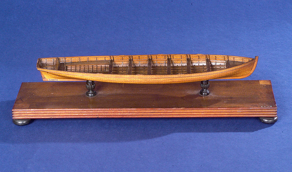 Detail of Gig, starboard broadside by unknown