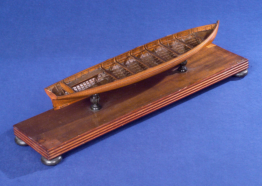 Detail of Gig, starboard stern quarter by unknown