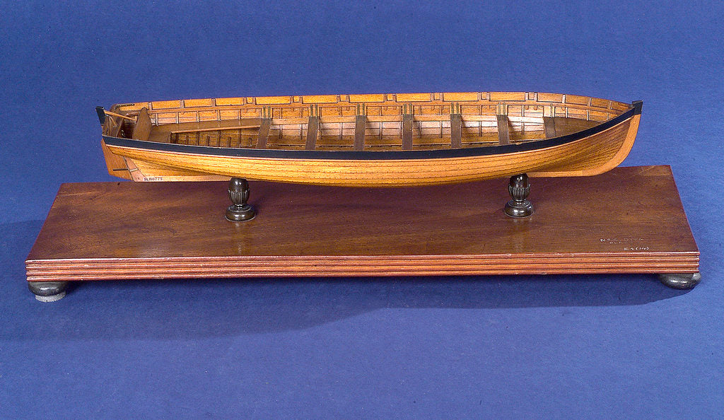 Detail of Pinnace, starboard broadside by unknown