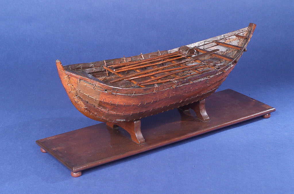 Detail of Masula surf boat, starboard stern quarter by unknown