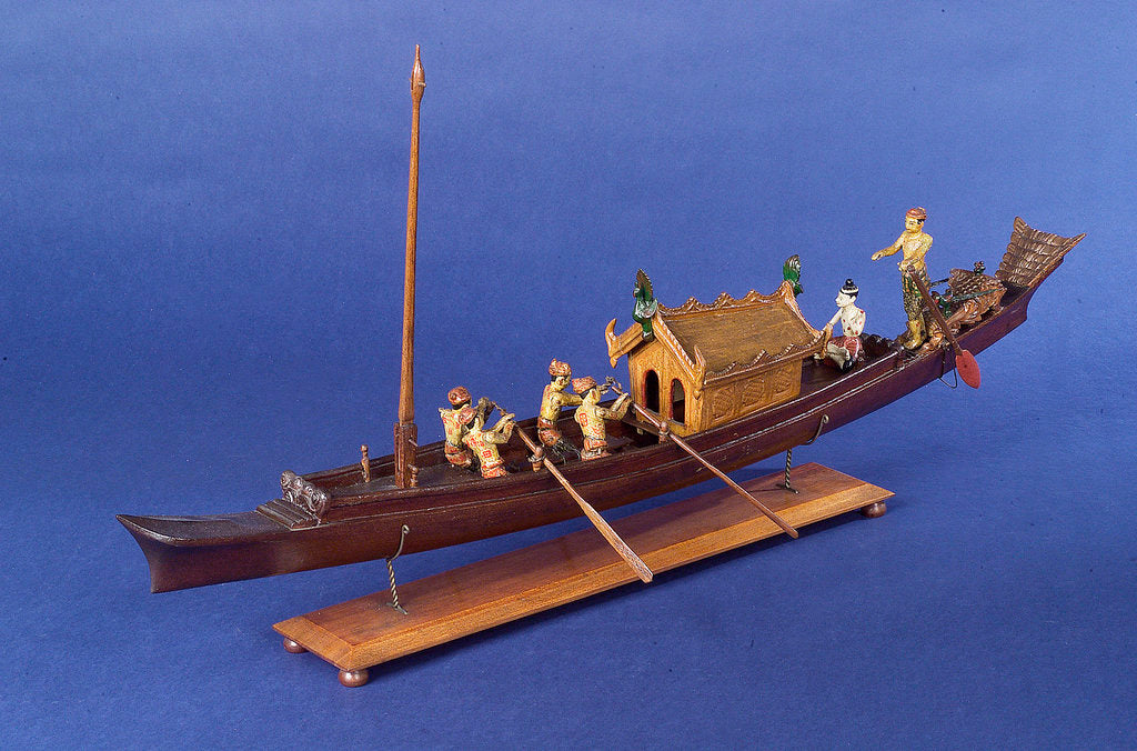 Detail of Burmese ceremonial barge, port by unknown