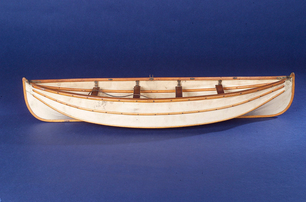 Detail of Full hull model, collapsible lifeboat, broadside by unknown