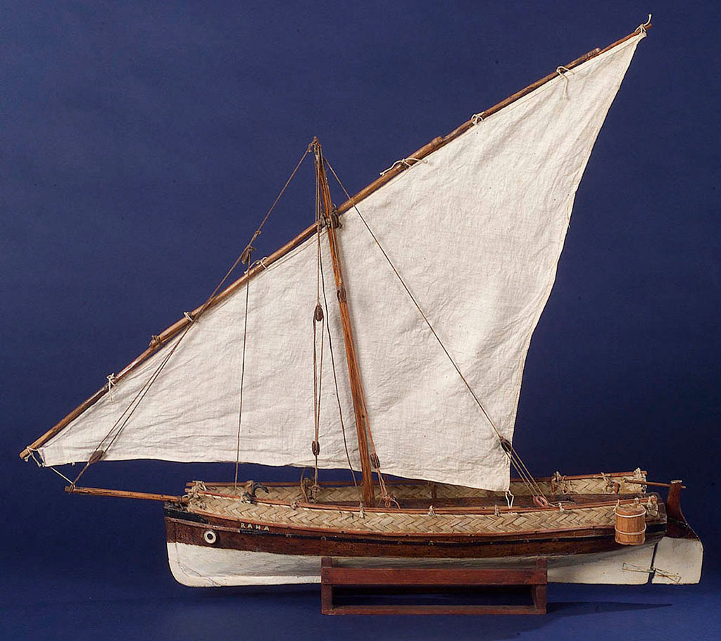 Detail of 'Raha', port broadside by unknown