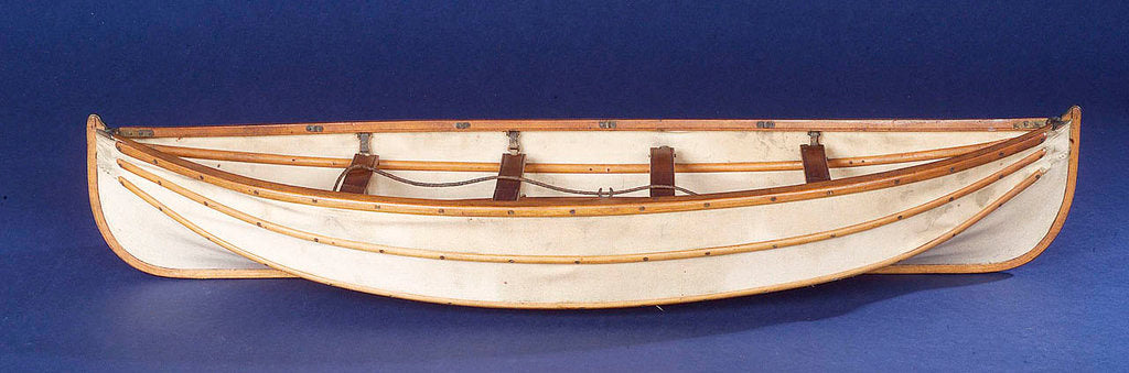 Detail of Full hull model, collapsible lifeboat, broadside by unknown