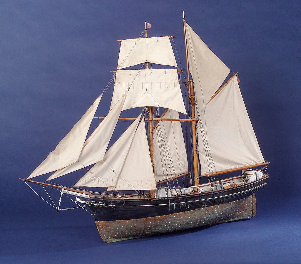 Detail of 'Little Mystery', port 3/4 bow by Max T. Davey