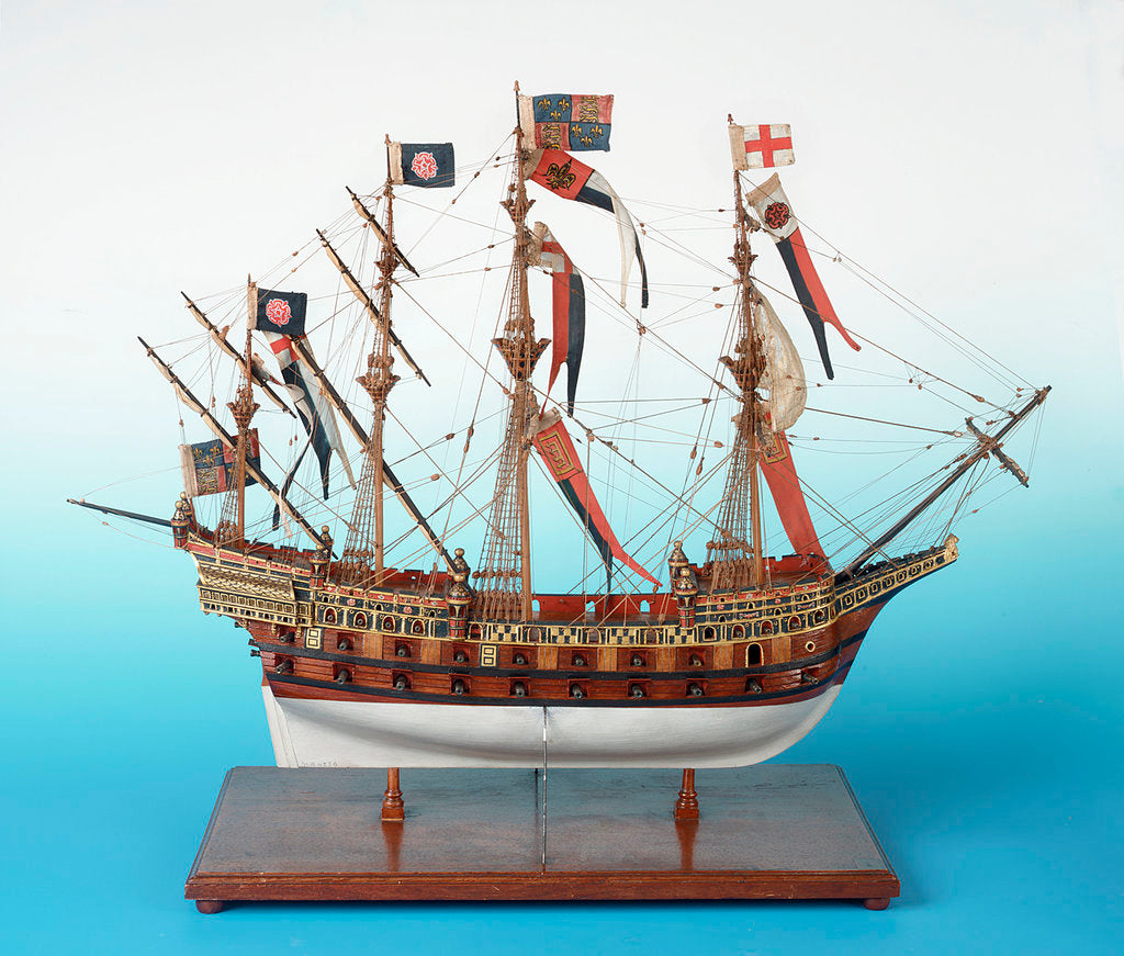 Detail of 80-gun galleon or man-of-war 'Great Harry' by unknown