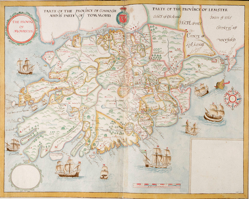 Detail of The province of Munster, Ireland by unknown