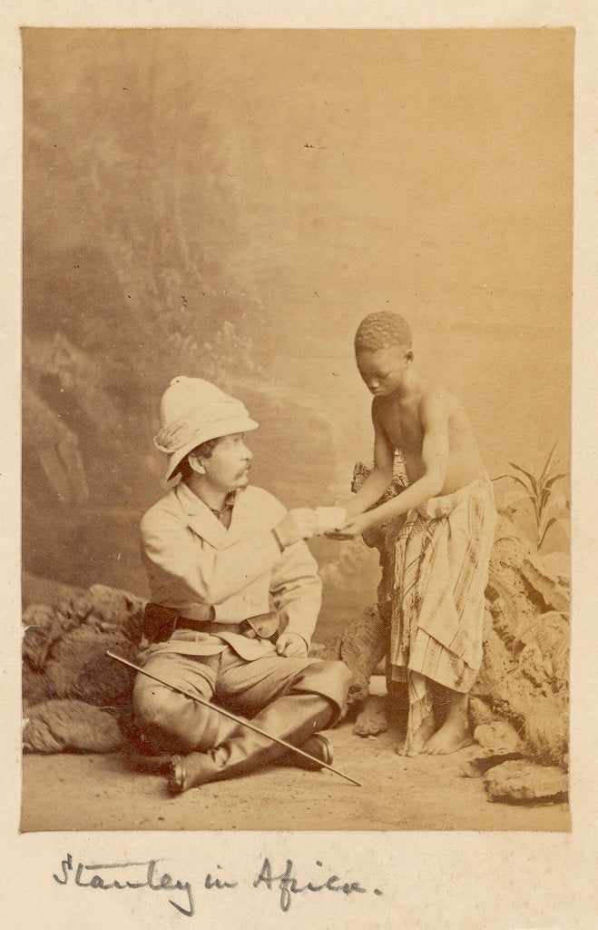 Detail of Stanley and Kalulu by London Stereoscopic Company