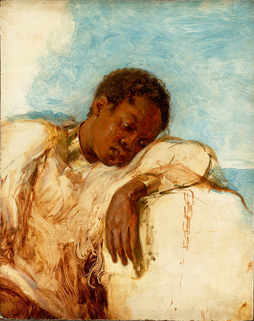 Detail of Slave in chains by British School