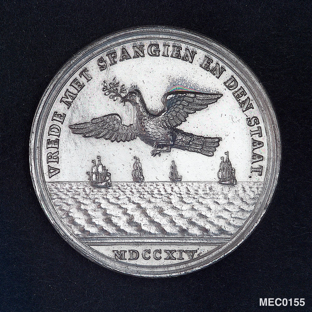Detail of Medal commemorating the Peace of Utrecht, 1713 by D. Drappentier