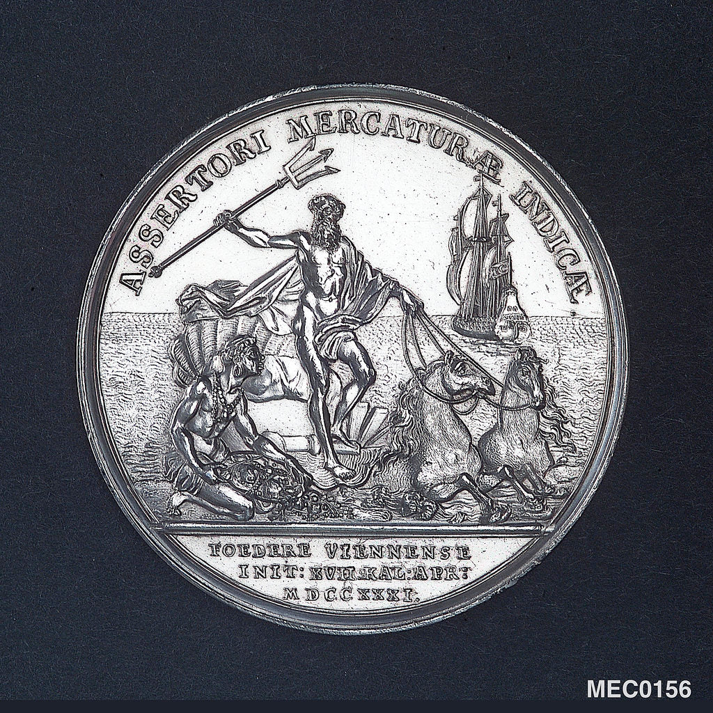 Detail of Medal commemorating the Second Treaty of Vienna, 1731 by M. Holtzhey