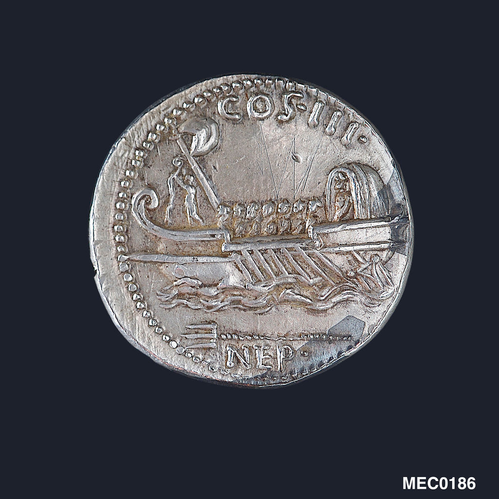 Detail of Medal commemorating Pompey the Great (BC 106-48) by G. Cavino