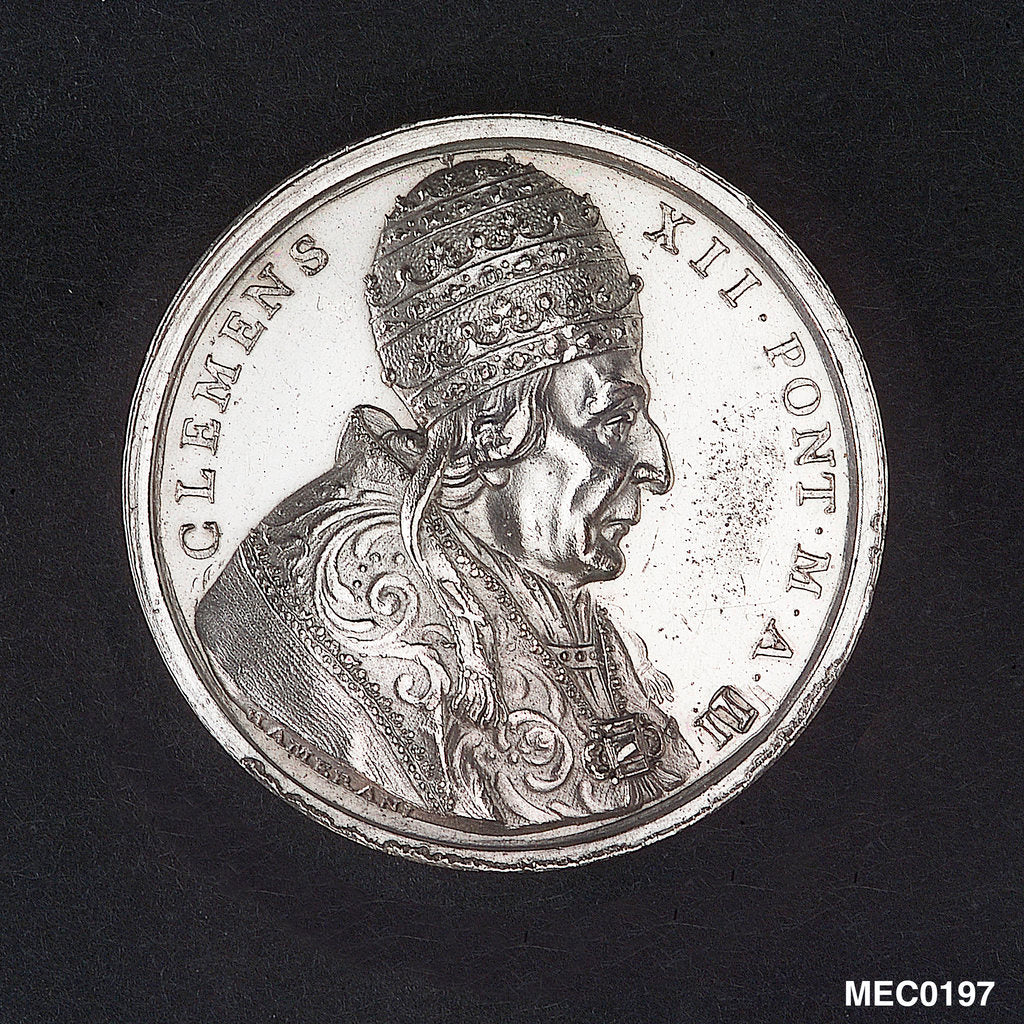 Detail of Medal commemorating the Port of Ancona exempted from taxes by O. Hamerani