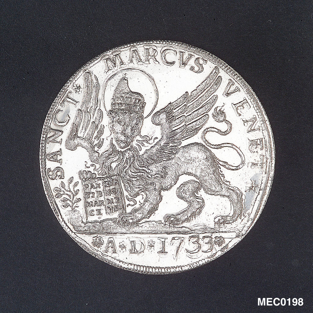 Detail of Medal commemorating the action off Valona, 1733 by unknown