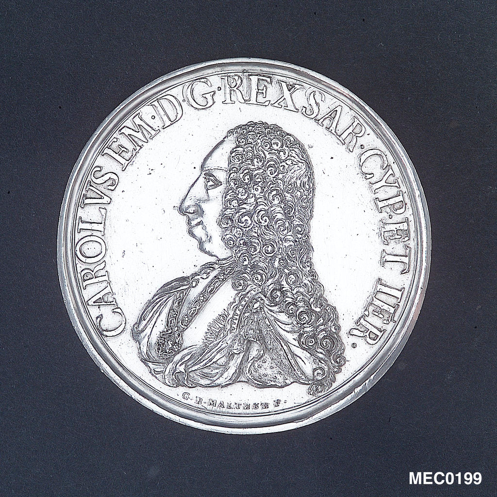 Detail of Medal commemorating Charles Emanuel and his fleet by G. Maltese