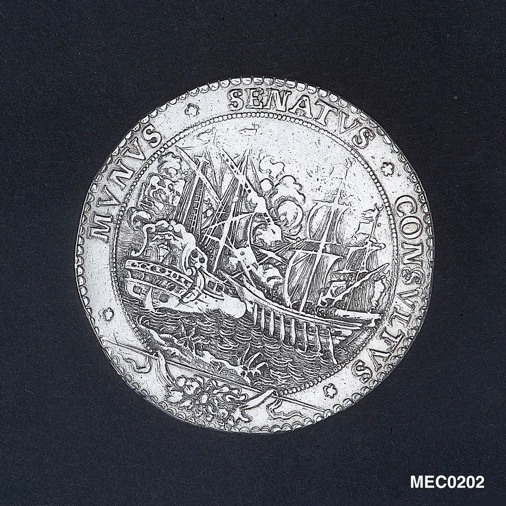 Detail of Naval reward medal by unknown