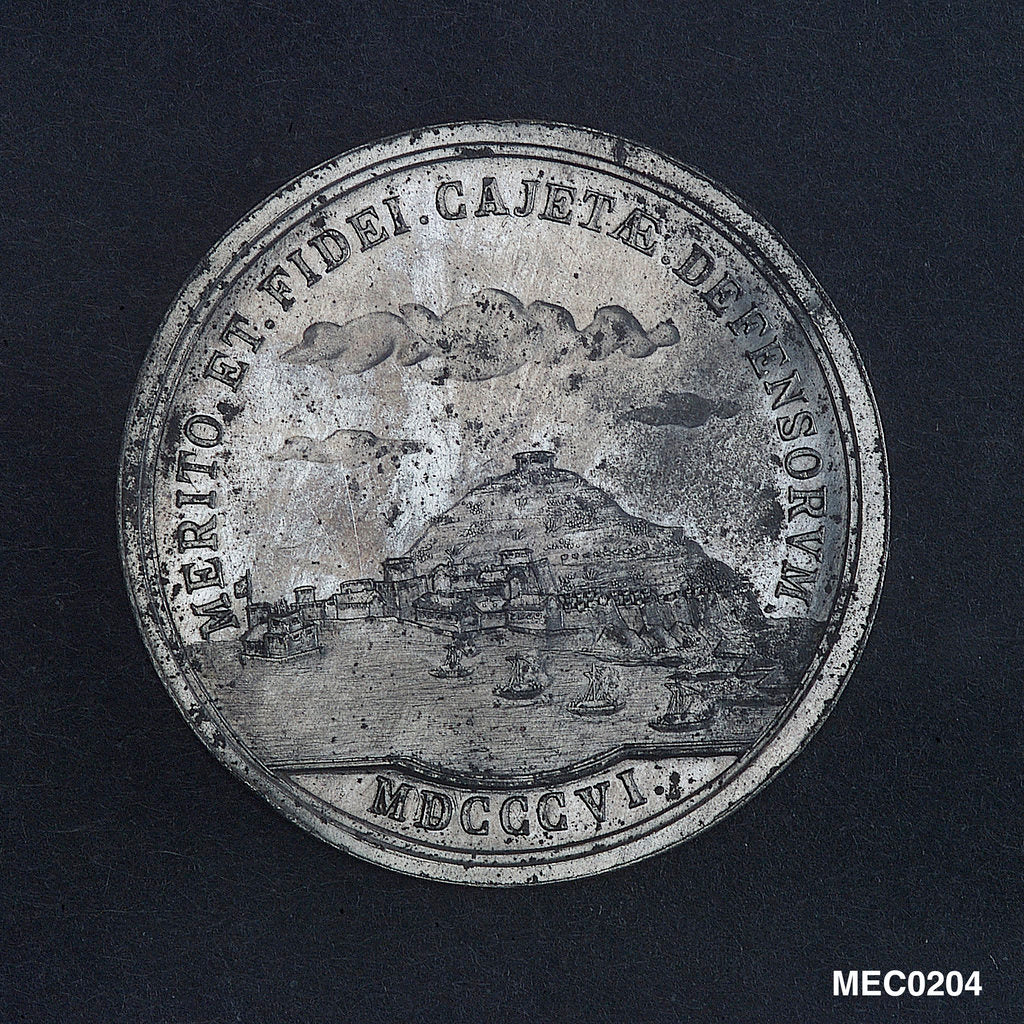 Detail of Medal commemorating the defence of Gaeta, 1806 by unknown
