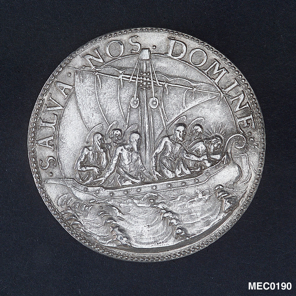 Detail of Medal commemorating Lake Gennesareth by unknown