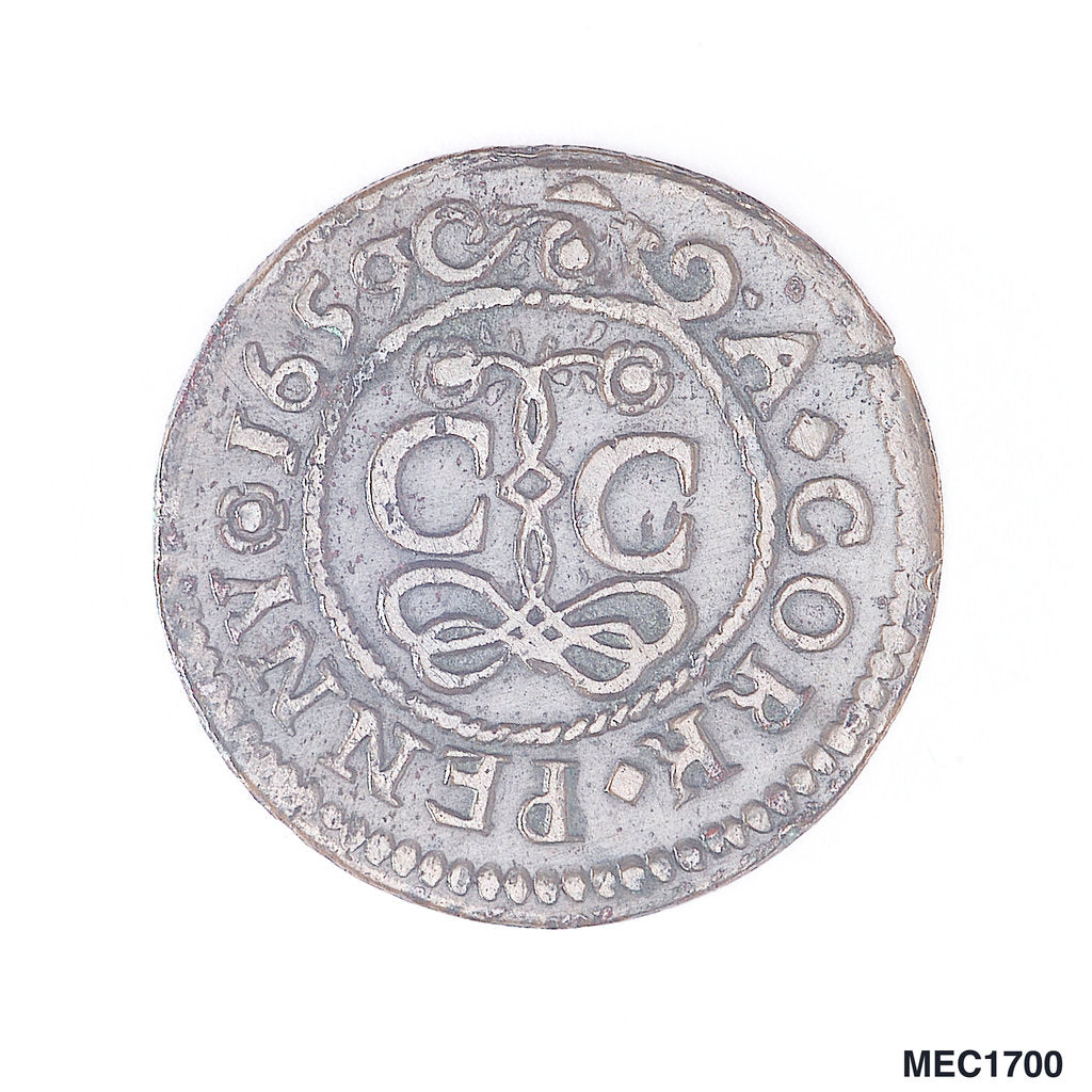 Detail of Cork penny token by unknown
