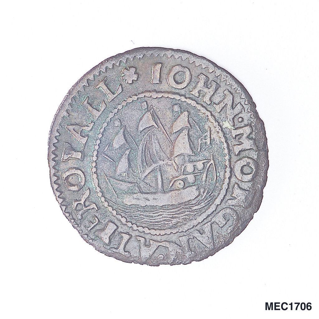 Detail of Gosport halfpenny token by unknown