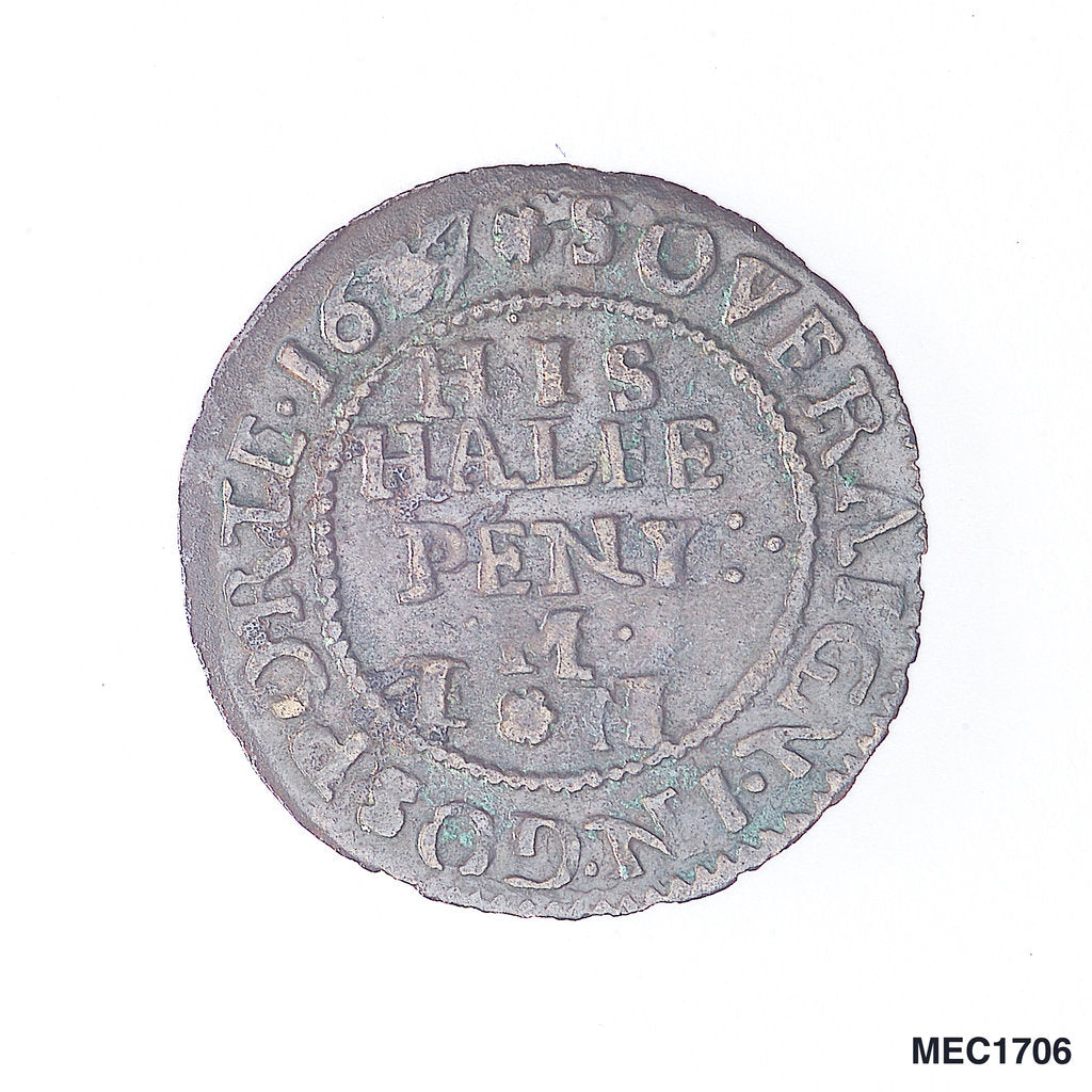 Detail of Gosport halfpenny token by unknown
